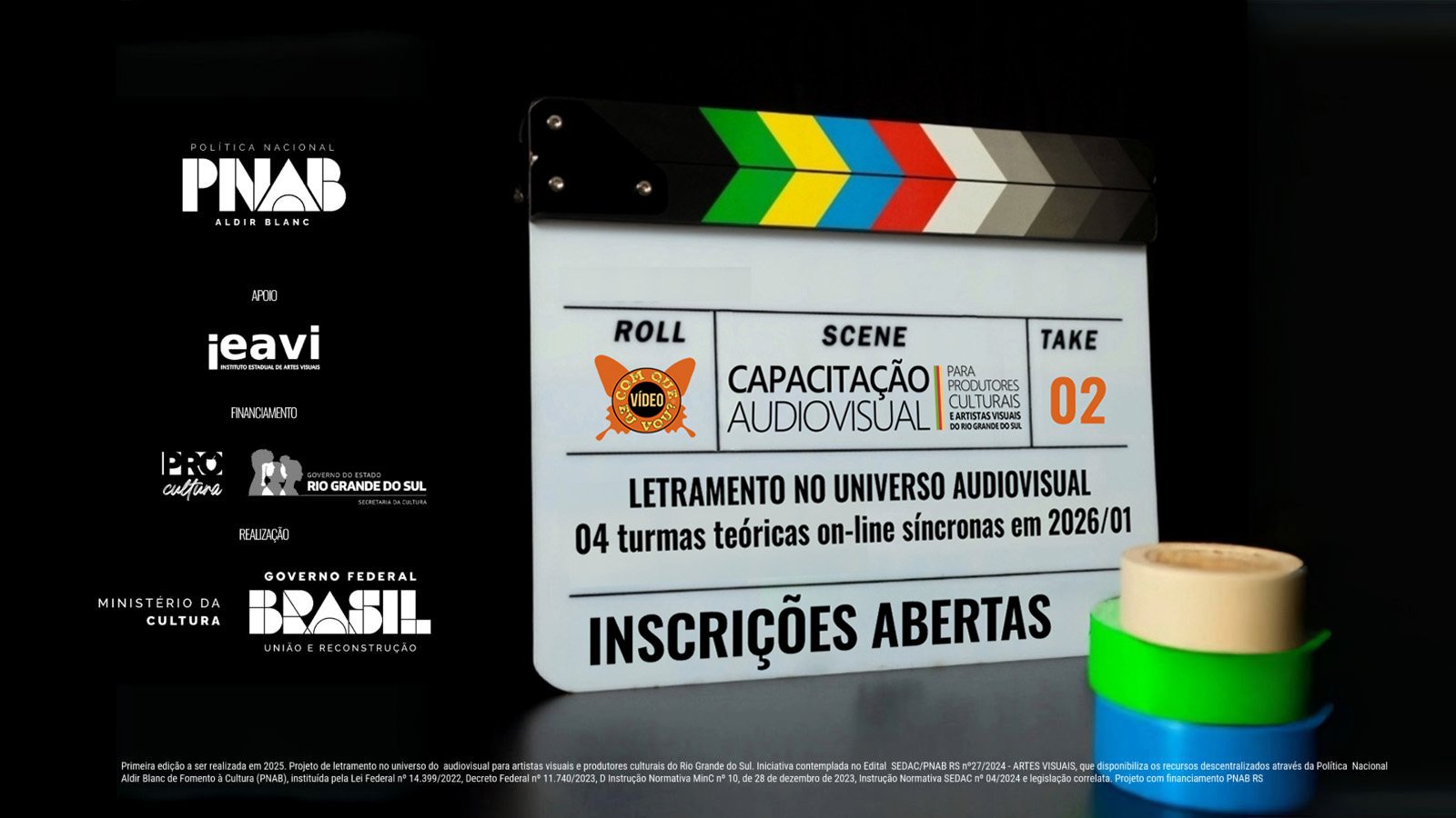 Imagem de divulgação 03 de Com que vídeo eu vou? – Capacitação Audiovisual para produtores culturais e artistas visuais do Rio Grande do Sul
