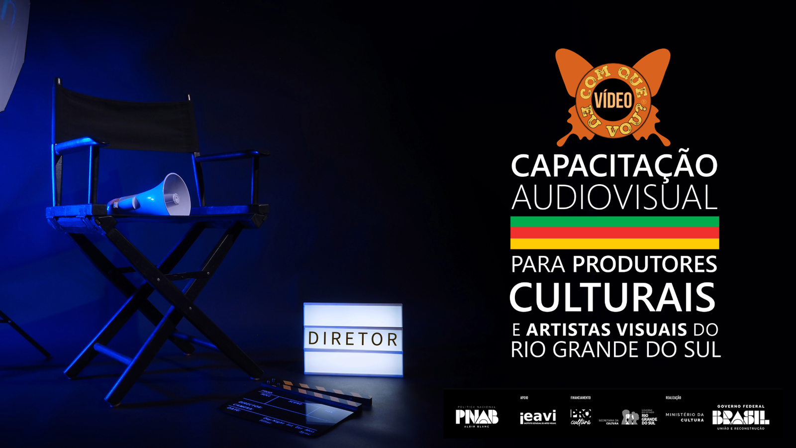Primeira página do release de Com que vídeo eu vou? – Capacitação Audiovisual para produtores culturais e artistas visuais do Rio Grande do Sul