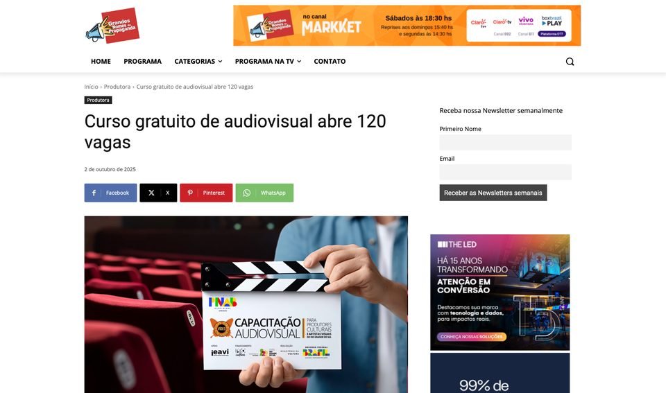 Evidência documental da publicação