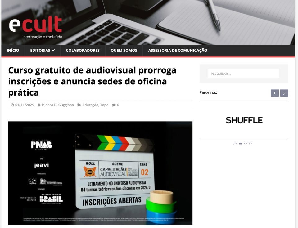 Evidência documental da publicação
